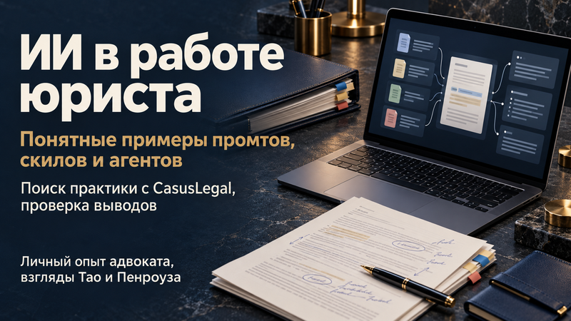 ИИ в работе юриста: промпты, скилы и агенты на практике